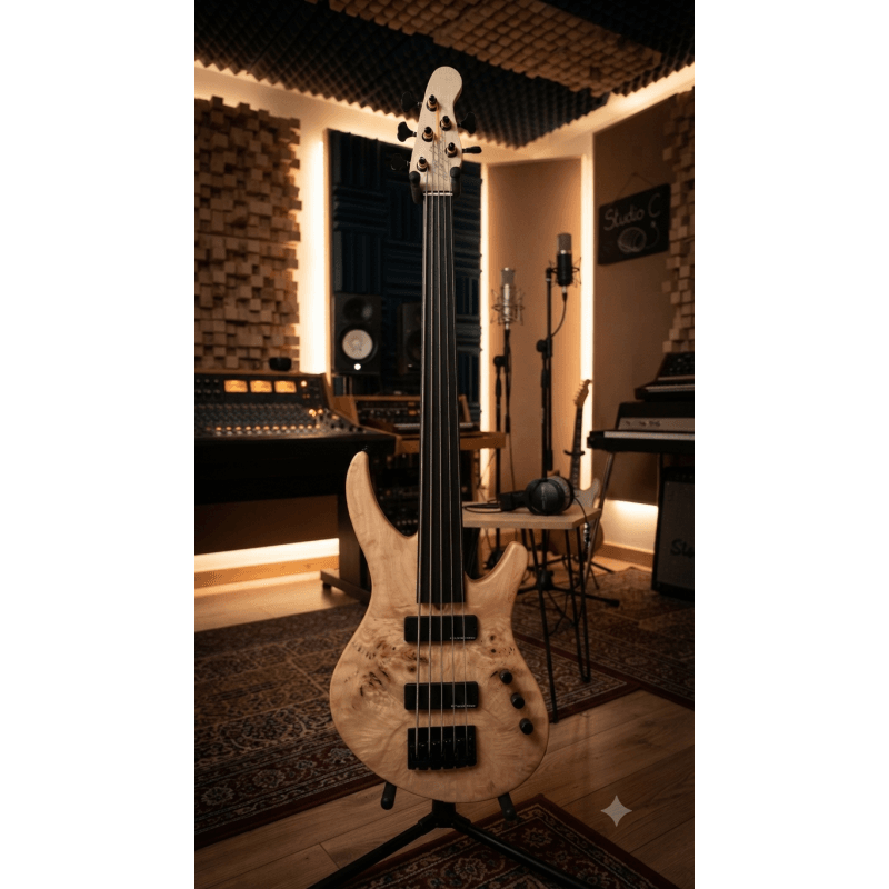 Wolf Guitars WB5 fretless 32"