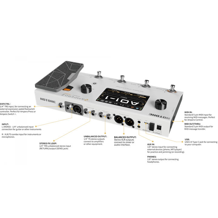 Hotone MP-350 Ampero II Stomp